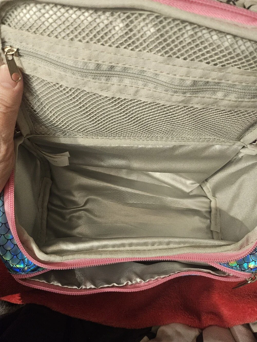 Wildkin Toiletry Bag – Spacious & Durable Mermaid Scale Shiny Nwt